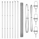 Svejset trådhegn jordfastgørelse 10 x 1,5 m Galvaniseret stål