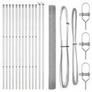 Svejset trådhegn jordfastgørelse 25 x 1,6 m Galvaniseret stål