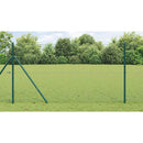 Svejset trådhegn jordfastgørelse 10 x 1 m PVC-belagt stål Grøn