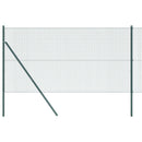Svejset trådhegn jordfastgørelse 10 x 1,2 m PVC-belagt stål