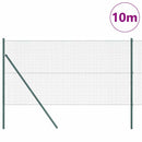 Svejset trådhegn jordfastgørelse 10 x 1,2 m PVC-belagt stål