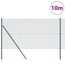 Svejset trådhegn jordfastgørelse 10 x 1,4 m PVC-belagt stål