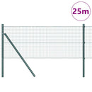 Svejset trådhegn jordfastgørelse 25 x 0,5 m PVC-belagt stål