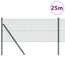 Svejset trådhegn jordfastgørelse 25 x 0,6 m PVC-belagt stål