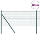 Svejset trådhegn jordfastgørelse 100 x 0,5 m PVC-belagt stål