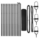 Svejset trådhegn jordfastgørelse 25 x 0,4 m PVC-belagt stål Grå