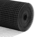 Svejset trådhegn jordfastgørelse 25 x 1,5 m PVC-belagt stål Grå