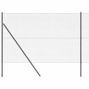 Svejset trådhegn jordfastgørelse 25 x 1,5 m PVC-belagt stål Grå