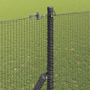 Svejset trådhegn jordfastgørelse 50 x 1,5 m PVC-belagt stål Grå