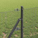 Svejset trådhegn jordfastgørelse 100 x 0,4 m PVC-belagt stål