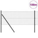 Svejset trådhegn jordfastgørelse 100 x 0,6 m PVC-belagt stål