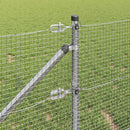Svejset trådhegn med spidser 10 x 0,8 m (B x H)