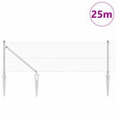 Svejset trådhegn med spidser 25 x 0,5 m (B x H)