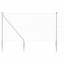 Svejset trådhegn med spidser 25 x 1 m (B x H)