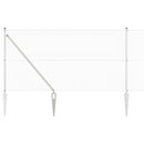 Svejset trådhegn med spidser 25 x 1,4 m (B x H)
