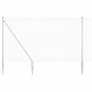 Svejset trådhegn med spidser 25 x 1,5 m (B x H)