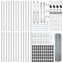 Svejset trådhegn med spidser 50 x 0,4 m (B x H)