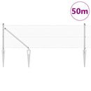 Svejset trådhegn med spidser 50 x 0,5 m (B x H)
