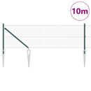 Svejset trådhegn med spidser 10 x 0,6 m (B x H) PVC-belagt Stål