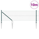 Svejset trådhegn med spidser 10 x 0,8 m (B x H) PVC-belagt Stål