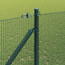 Svejset trådhegn med spidser 10 x 1 m (B x H) PVC-belagt Stål