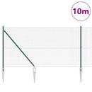Svejset trådhegn med spidser 10 x 1 m (B x H) PVC-belagt Stål
