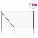 Svejset trådhegn med spidser 10 x 1,2 m (B x H) PVC-belagt Stål