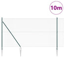 Svejset trådhegn med spidser 10 x 1,4 m (B x H) PVC-belagt Stål
