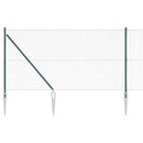 Svejset trådhegn med spidser 10 x 1,4 m (B x H) PVC-belagt Stål
