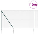 Svejset trådhegn med spidser 10 x 1,5 m (B x H) PVC-belagt Stål