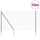 Svejset trådhegn med spidser 10 x 1,6 m (B x H) PVC-belagt Stål