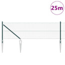 Svejset trådhegn med spidser 25 x 0,4 m (B x H) PVC-belagt Stål