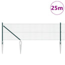 Svejset trådhegn med spidser 25 x 0,5 m (B x H) PVC-belagt Stål