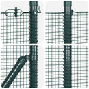 Svejset trådhegn med spidser 25 x 0,6 m (B x H) PVC-belagt Stål