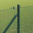 Svejset trådhegn med spidser 25 x 1,2 m (B x H) PVC-belagt Stål