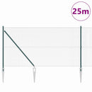 Svejset trådhegn med spidser 25 x 1,2 m (B x H) PVC-belagt Stål