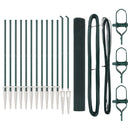Svejset trådhegn med spidser 25 x 1,4 m (B x H) PVC-belagt Stål