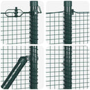 Svejset trådhegn med spidser 25 x 1,5 m (B x H) PVC-belagt Stål