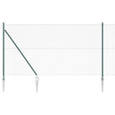 Svejset trådhegn med spidser 25 x 1,5 m (B x H) PVC-belagt Stål