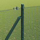 Svejset trådhegn med spidser 25 x 1,6 m (B x H) PVC-belagt Stål
