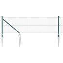 Svejset trådhegn med spidser 50 x 0,4 m (B x H) PVC-belagt Stål