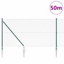 Svejset trådhegn med spidser 50 x 1 m (B x H) PVC-belagt Stål