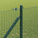 Svejset trådhegn med spidser 50 x 1 m (B x H) PVC-belagt Stål