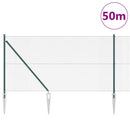 Svejset trådhegn med spidser 50 x 1,2 m (B x H) PVC-belagt Stål