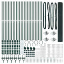 Svejset trådhegn med spidser 50 x 1,2 m (B x H) PVC-belagt Stål