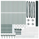 Svejset trådhegn med spidser 50 x 1,5 m PVC-belagt Stål Grøn
