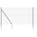 Svejset trådhegn med spidser 11 x 1,5 m PVC-belagt Stål Grå
