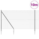 Svejset trådhegn med spidser 10 x 1,6 m PVC-belagt Stål Grå