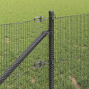 Svejset trådhegn med spidser 25 x 0,6 m PVC-belagt Stål Grå