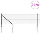 Svejset trådhegn med spidser 25 x 0,8 m PVC-belagt Stål Grå